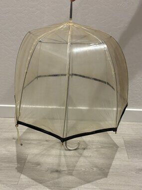 Vintage Umbrella. Clear. 27". 1940's